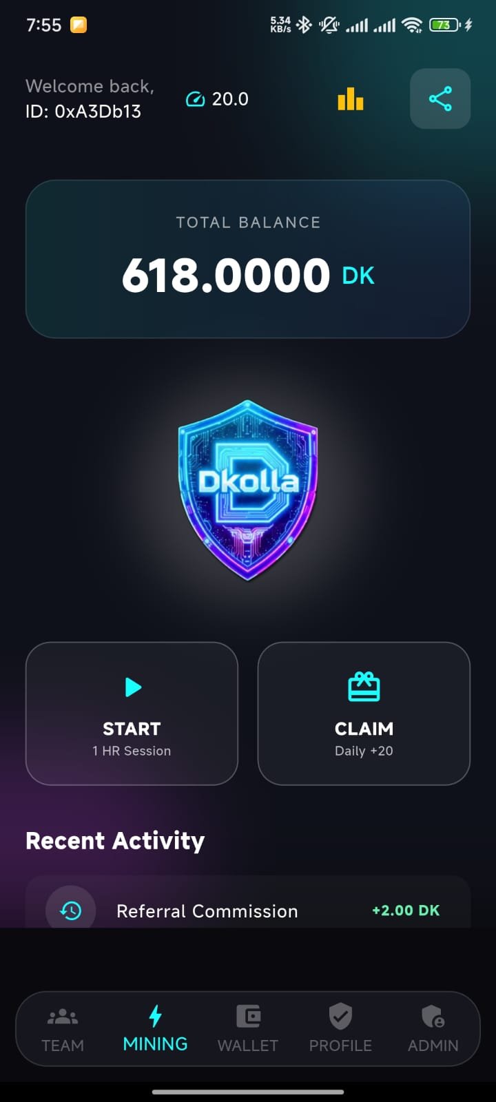 Dkolla app screenshot